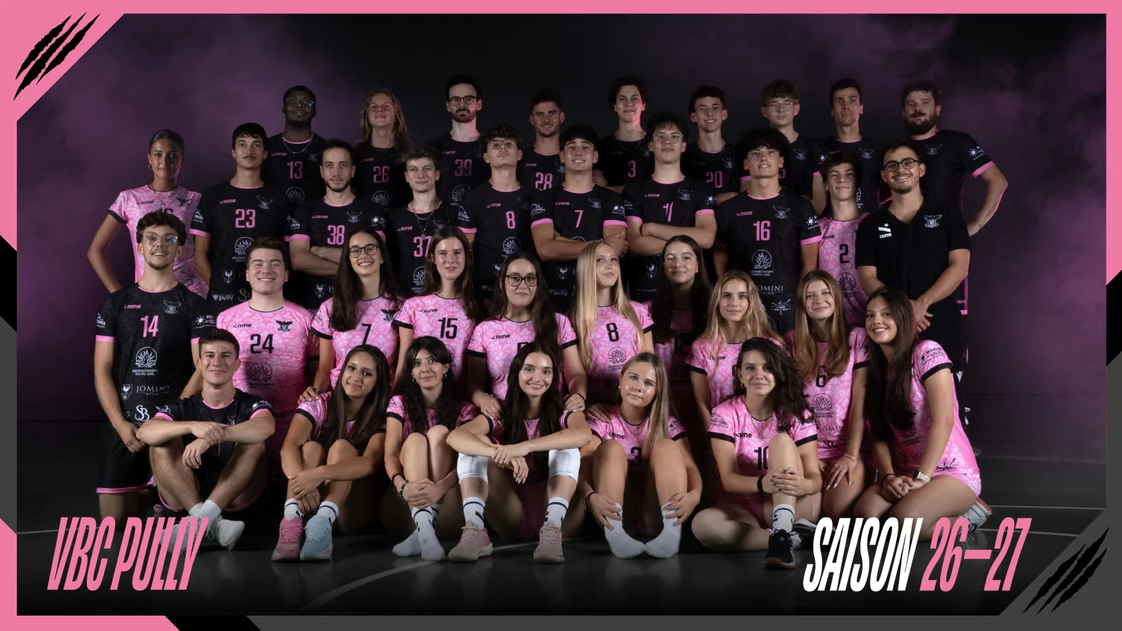 Le VBC Pully en rose et noir pour la saison 2026–2027